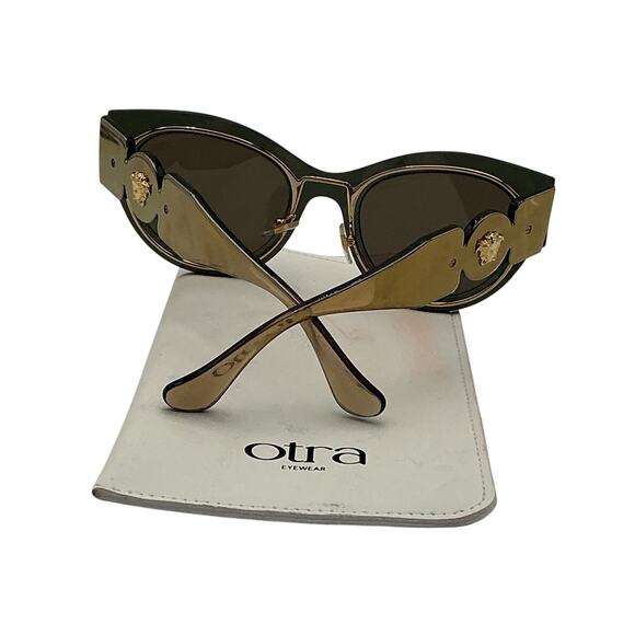 Versace Sleek Gold Cat Eye Sunglasses Size 53mm main image 6